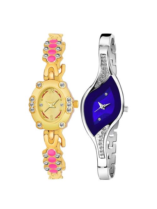 kajaru set of 2 analog watch combos(l_963_922) - 16531462 - Very Small Image - 1