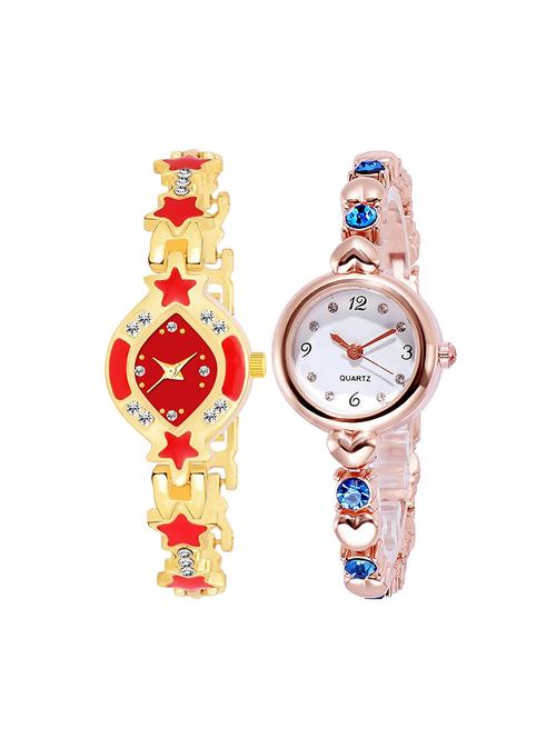 kajaru set of 2 analog watch combos(l_968_777) - 16531480 - Very Small Image - 1