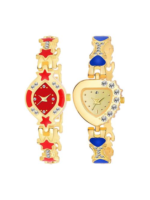 kajaru set of 2 analog watch combos(l_968_965) - 16531501 - Very Small Image - 1