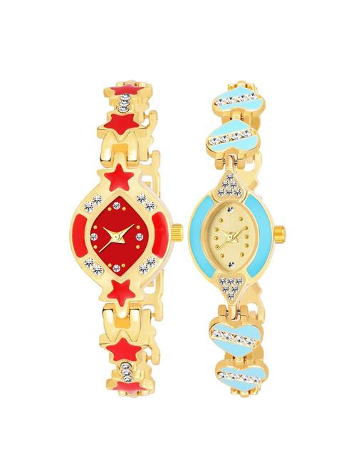 kajaru set of 2 analog watch combos(l_968_969) - 16531504 - Very Small Image - 1
