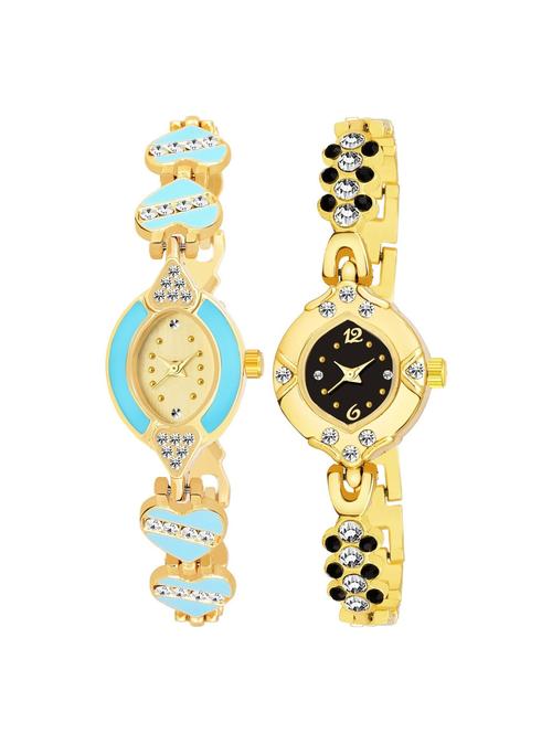 kajaru set of 2 analog watch combos(l_969_962) - 16531527 - Very Small Image - 1