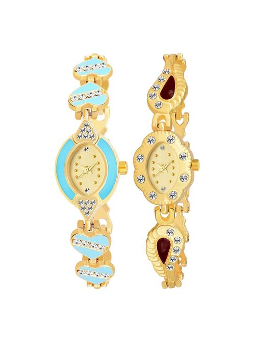 kajaru set of 2 analog watch combos(l_969_966) - 16531531 - Very Small Image - 1