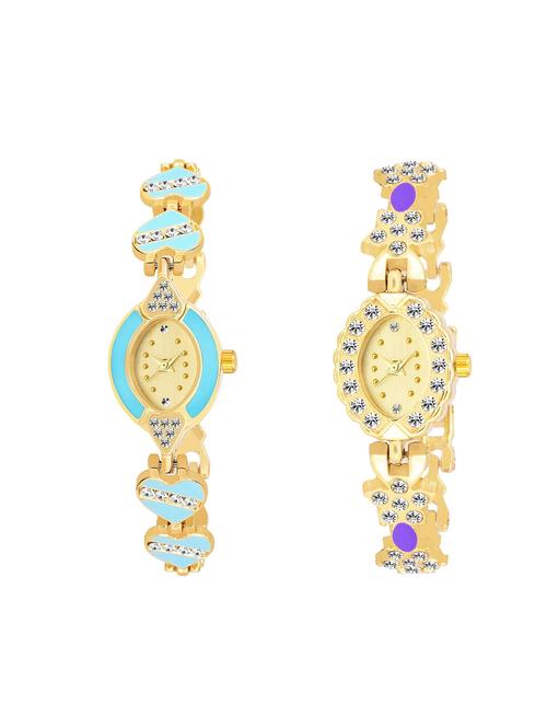 kajaru set of 2 analog watch combos(l_969_971) - 16531535 - Very Small Image - 1