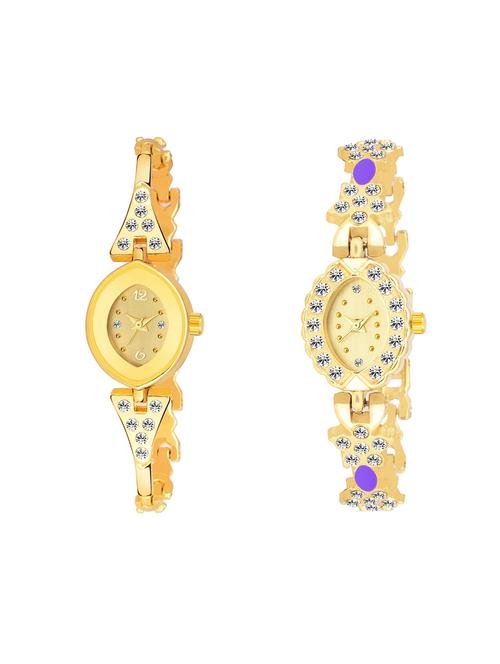 kajaru set of 2 analog watch combos(l_970_971) - 16531564 - Very Small Image - 1