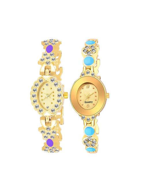 kajaru set of 2 analog watch combos(l_971_907) - 16531572 - Very Small Image - 1
