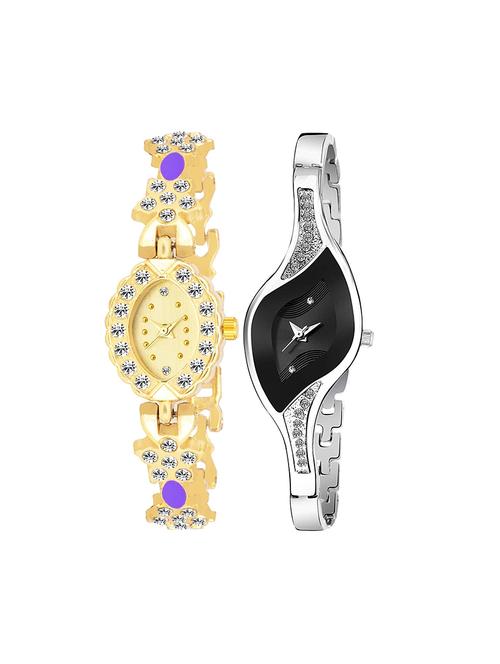 kajaru set of 2 analog watch combos(l_971_947) - 16531579 - Very Small Image - 1