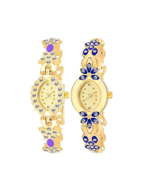 kajaru set of 2 analog watch combos(l_971_957) - 16531580 - Very Small Image - 1