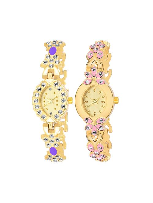 kajaru set of 2 analog watch combos(l_971_958) - 16531581 - Very Small Image - 1