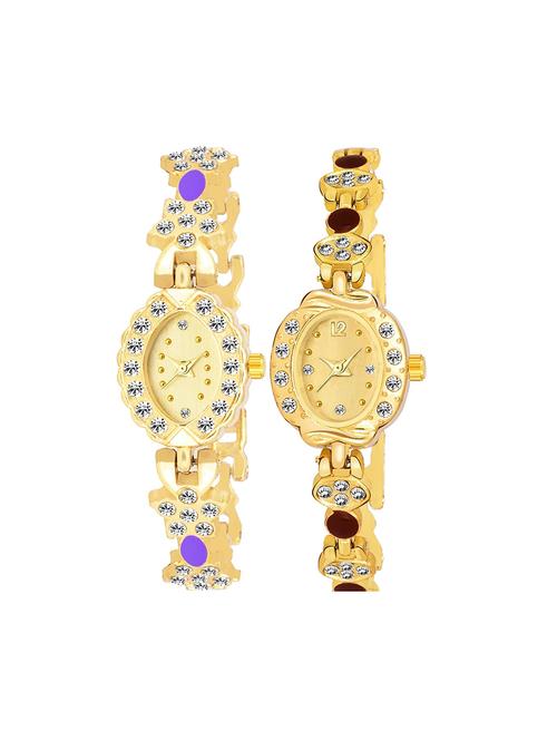kajaru set of 2 analog watch combos(l_971_961) - 16531584 - Very Small Image - 1