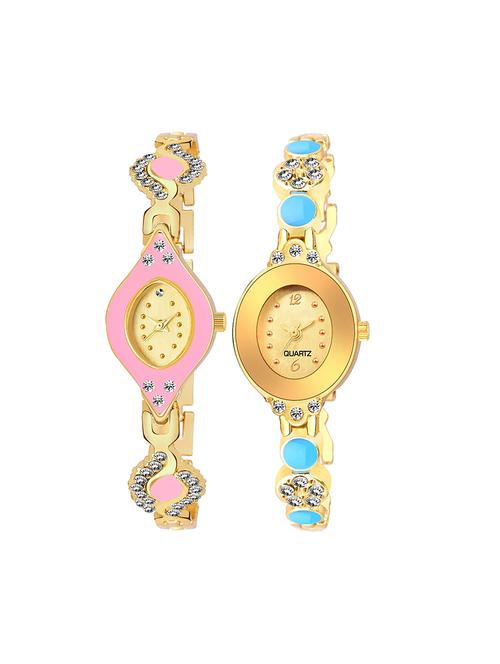 kajaru set of 2 analog watch combos(l_959_907) - 16531601 - Very Small Image - 1