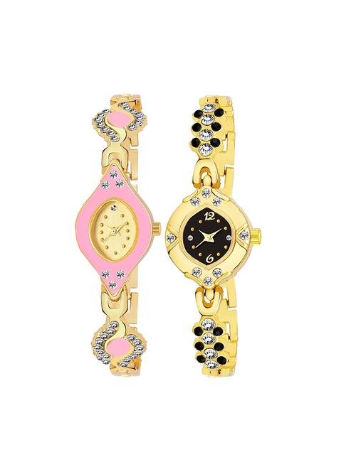 kajaru set of 2 analog watch combos(l_959_962) - 16531613 - Very Small Image - 1