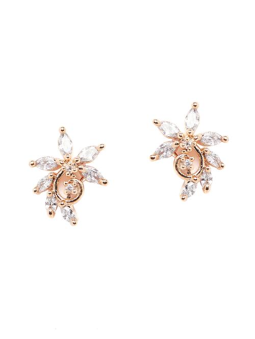 gold metal studs earring - 16532413 - Very Small Image - 1