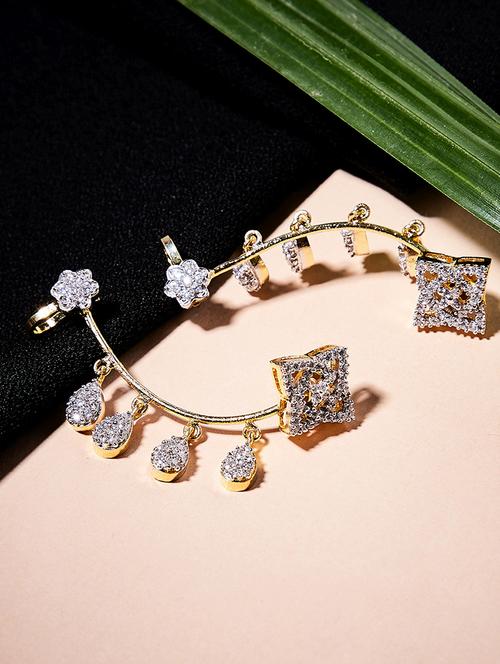gold metal earcuff earring - 16532425 - Very Small Image - 1