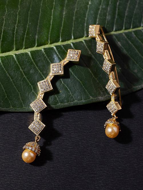 gold metal earcuff earring - 16532428 - Very Small Image - 1