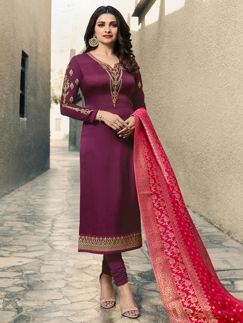 churidaar suits semi-stitched suit - 16532581 - Very Small Image - 1