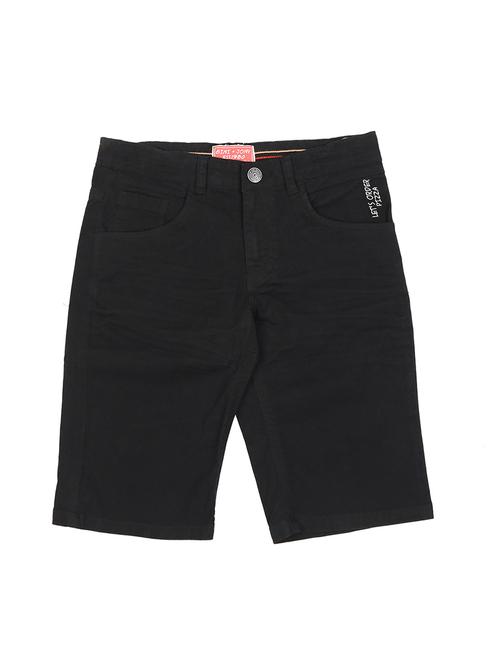 black cotton blend shorts - 16532854 - Very Small Image - 1