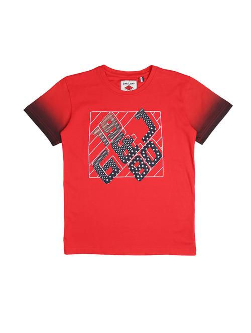red cotton tshirt - 16533025 - Very Small Image - 1