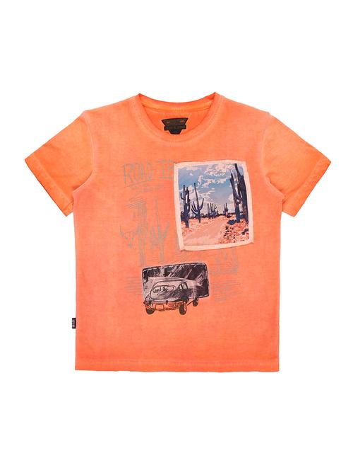 orange cotton tshirt - 16533077 - Very Small Image - 1