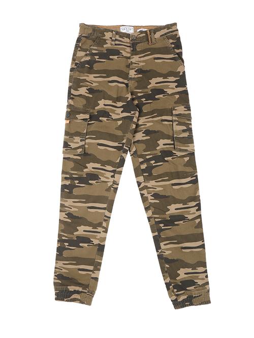 green cotton blend cargo - 16533268 - Very Small Image - 1