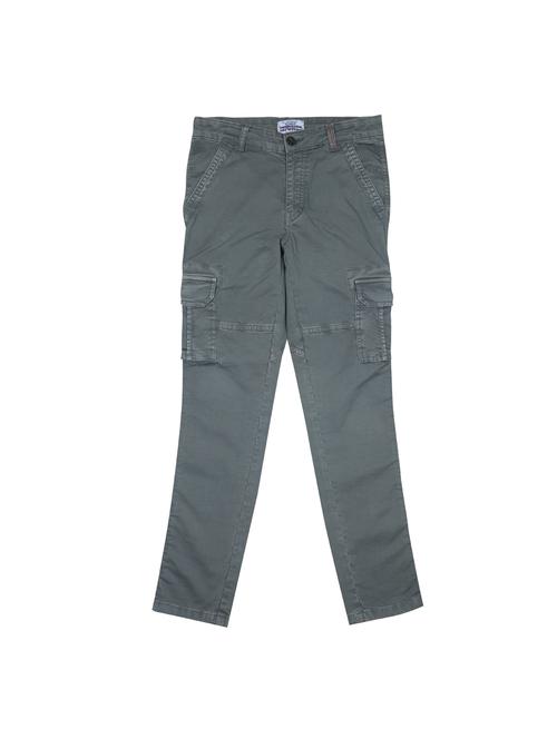 grey cotton blend cargo - 16533293 - Very Small Image - 1