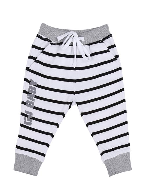 white cotton blend casual trouser - 16533329 - Very Small Image - 1