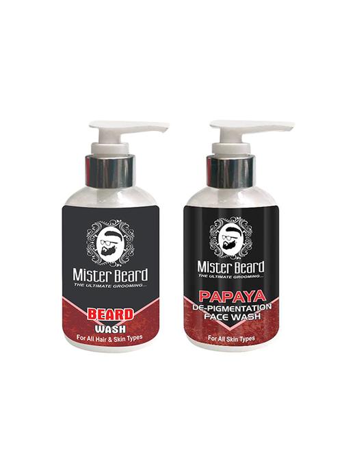 mister beard papaya de-pigmentation face wash with beard wash - 16533789 - Very Small Image - 1