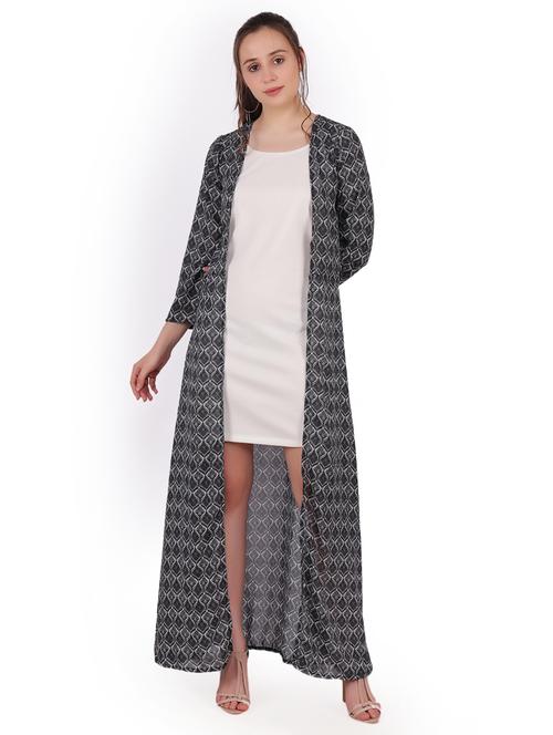long line printed shrug - 16534176 - Very Small Image - 1