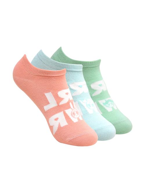 pack of 3 multi colored cotton ankle length sock - 16535794 - Very Small Image - 1