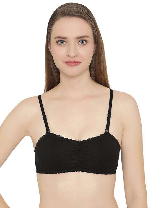 lace insert solid minimiser bra - 16535807 - Very Small Image - 1