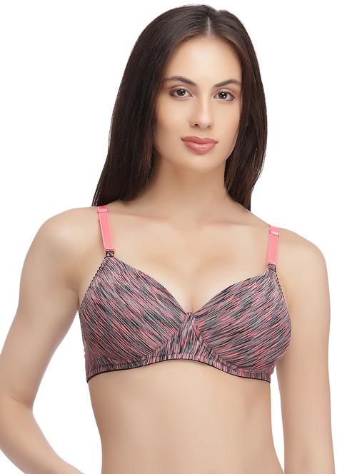 contrast strap t-shirt bra - 16535813 - Very Small Image - 1