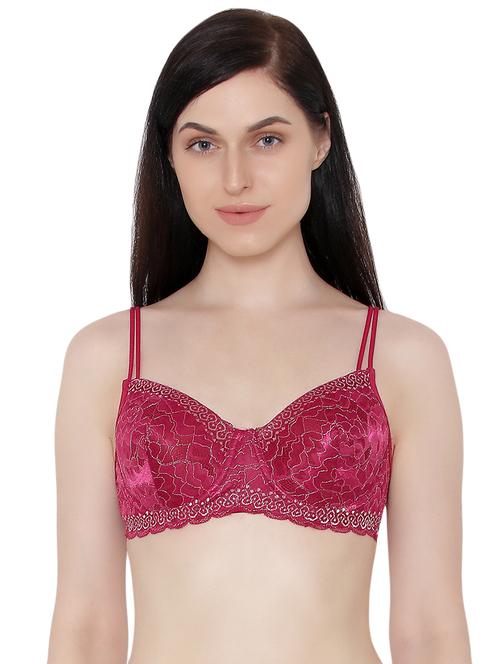 floral laced t-shirt bra - 16535826 - Very Small Image - 1