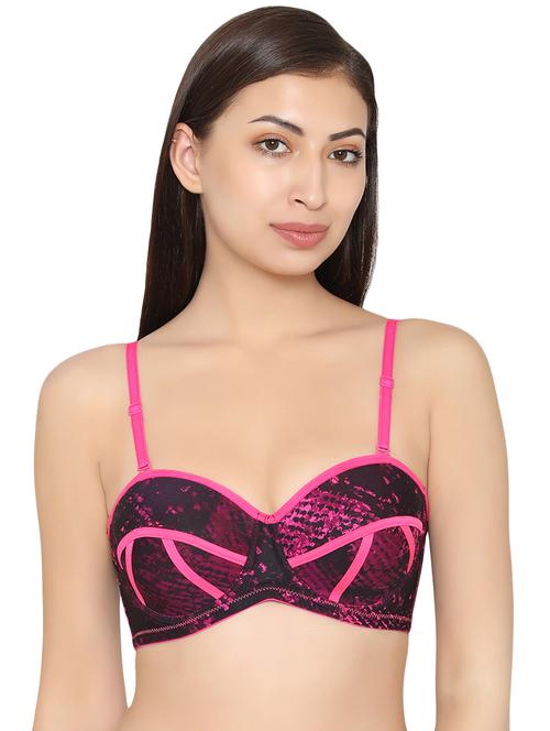 styled back contrast strap bra - 16535835 - Very Small Image - 1