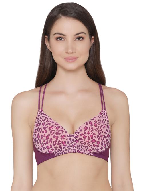lightly padded animal print t-shirt bra - 16535837 - Very Small Image - 1