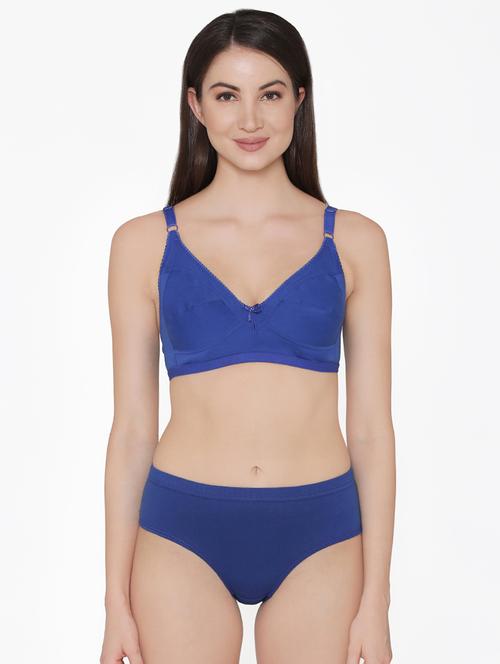 bow patch solid bra ans panty set - 16535872 - Very Small Image - 1