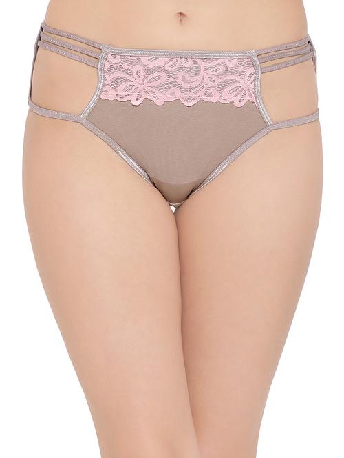 mid rise floral lace bikini panty - 16535885 - Very Small Image - 1