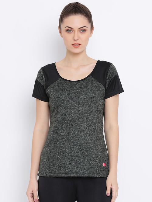 round neck color block tee - 16535933 - Very Small Image - 1