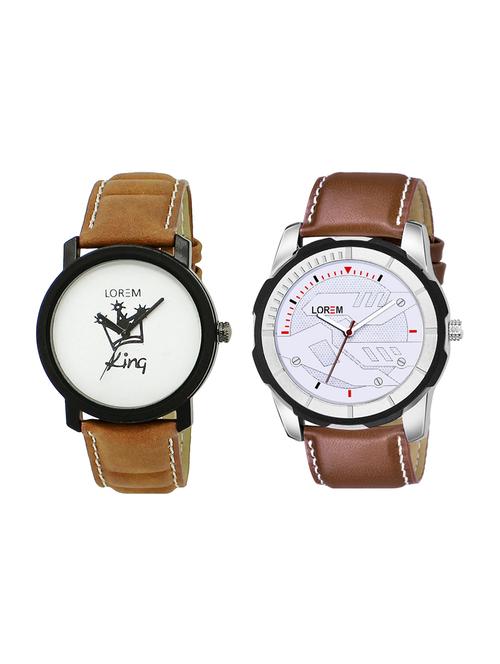lorem set of 2 analog watch combos-(lk-18-045) - 16536424 - Very Small Image - 1