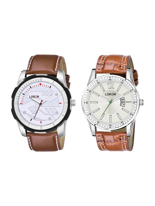 lorem set of 2 analog watch combos-(lk-46-045) - 16536427 - Very Small Image - 1