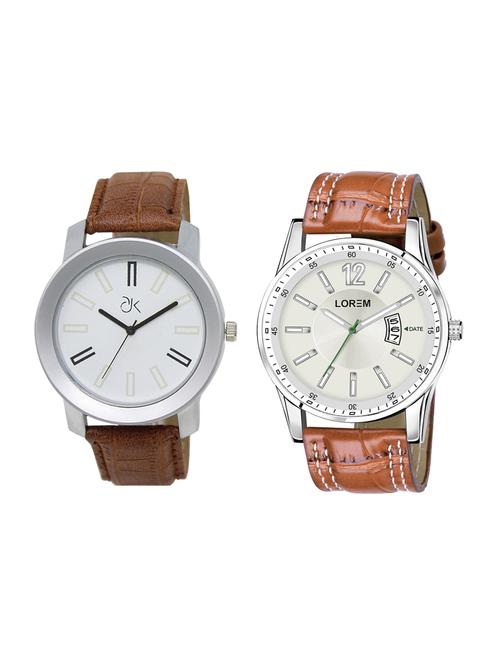 lorem set of 2 analog watch combos-(ad-02-lk-046) - 16536428 - Very Small Image - 1