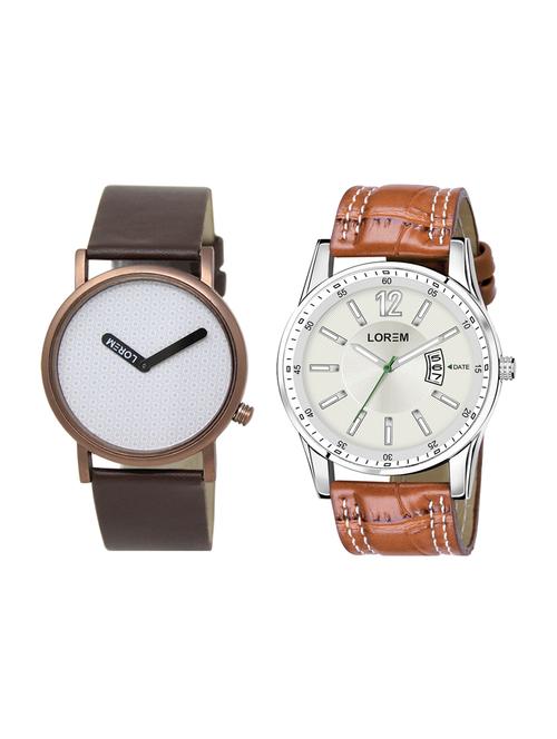 lorem set of 2 analog watch combos-(lk-36-046) - 16536434 - Very Small Image - 1