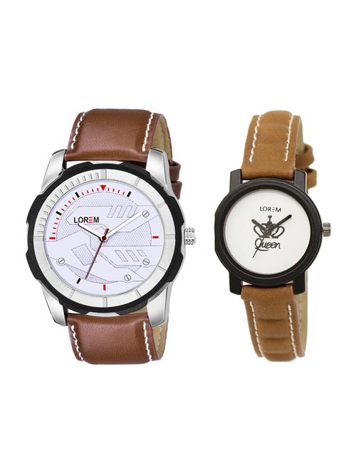 lorem set of 2 analog watch combos-(lk-209-045) - 16536437 - Very Small Image - 1