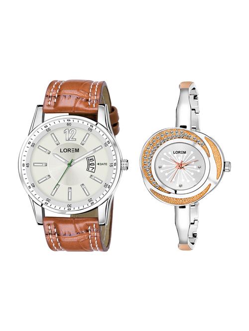 lorem set of 2 analog watch combos-(lk-46-249) - 16536494 - Very Small Image - 1