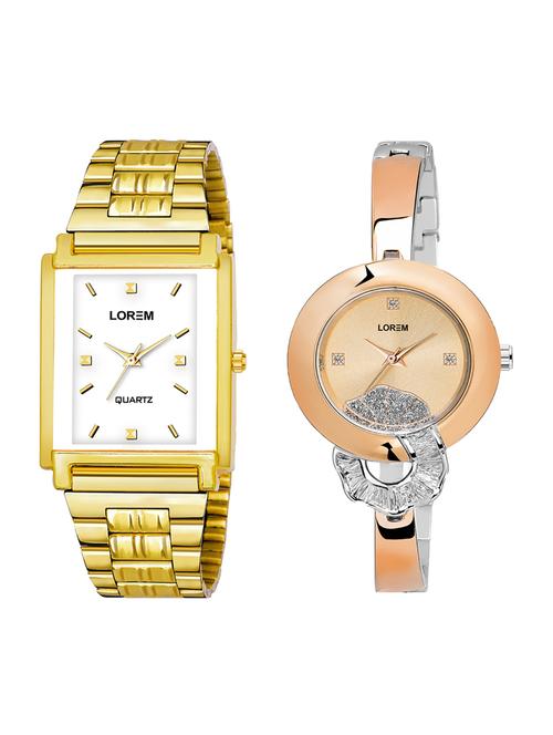lorem set of 2 analog watch combos-(lk-108-250) - 16536552 - Very Small Image - 1