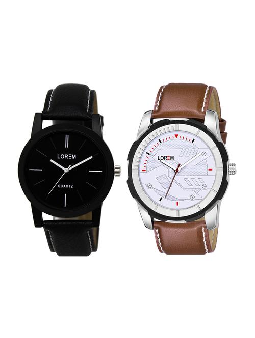lorem set of 2 analog watch combos-(lk-05-045) - 16536609 - Very Small Image - 1