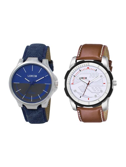 lorem set of 2 analog watch combos-(lk-24-045) - 16536623 - Very Small Image - 1
