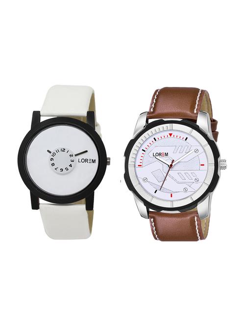 lorem set of 2 analog watch combos-(lk-26-045) - 16536625 - Very Small Image - 1