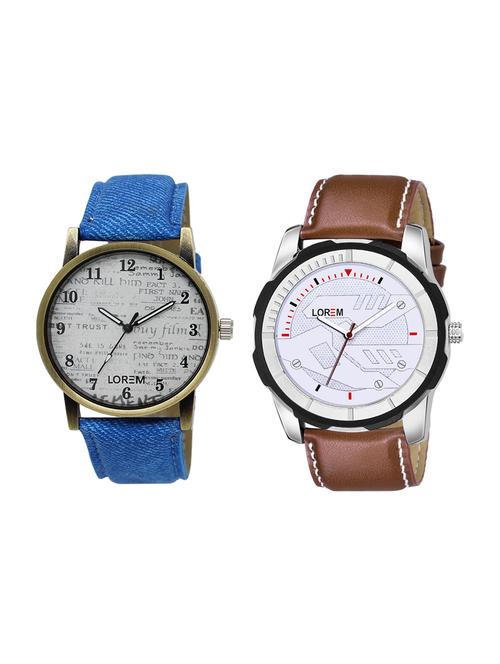 lorem set of 2 analog watch combos-(lk-28-045) - 16536627 - Very Small Image - 1
