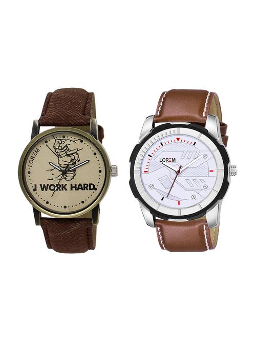 lorem set of 2 analog watch combos-(lk-29-045) - 16536628 - Very Small Image - 1