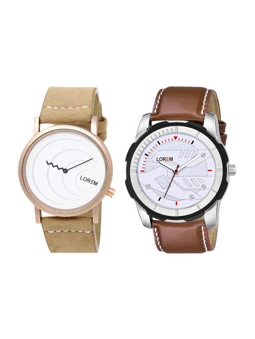 lorem set of 2 analog watch combos-(lk-38-045) - 16536636 - Very Small Image - 1