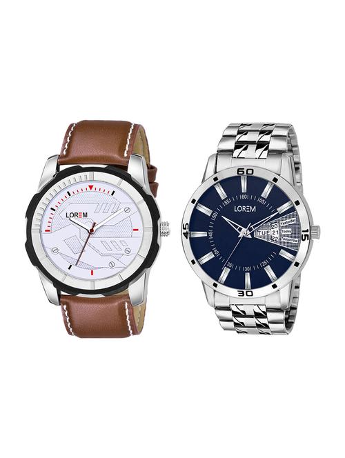 lorem set of 2 analog watch combos-(lk-102-045) - 16536642 - Very Small Image - 1